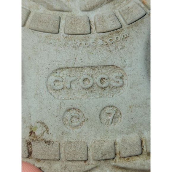 Toddler size 7 Teal colored Crocs Unisex - Picture 5 of 5